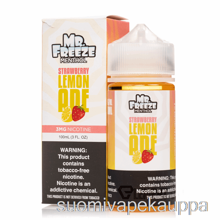 Vape Nesteet Mansikkalimonadi - Mr Freeze - 100ml 6mg